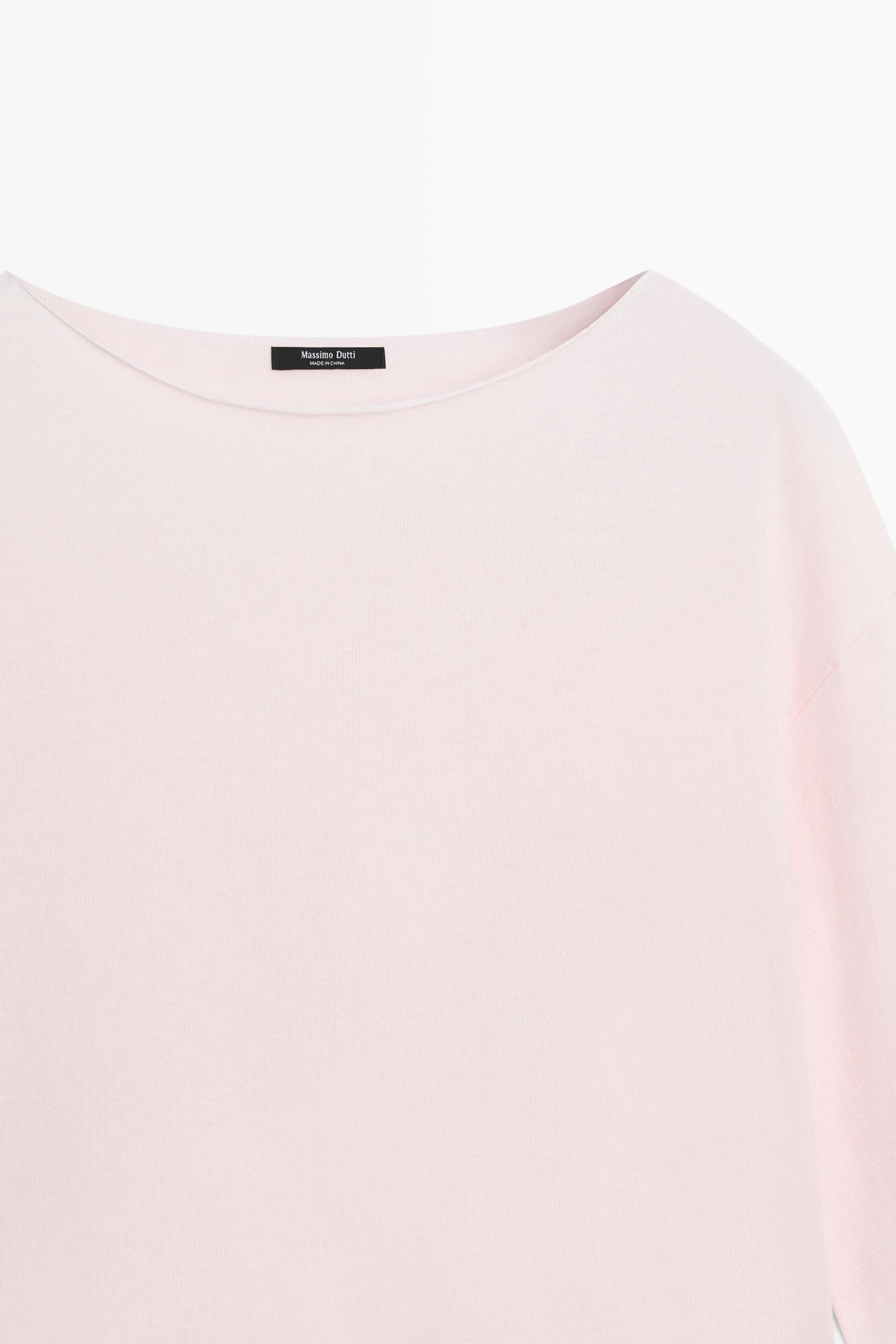 Pull-cape en maille de coton mélangé